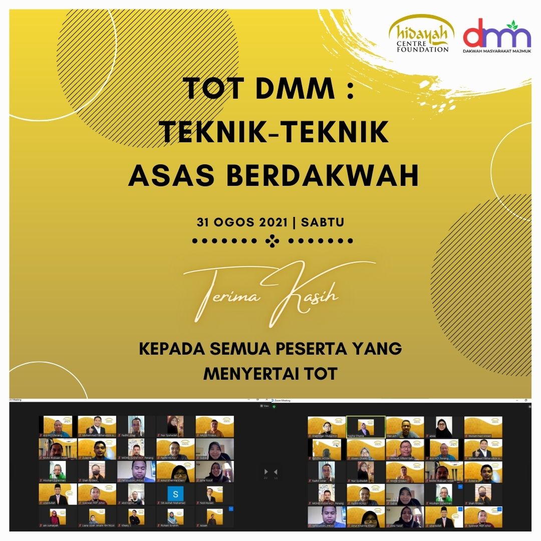 TOT DMM : Teknik-Teknik Asas Berdakwah