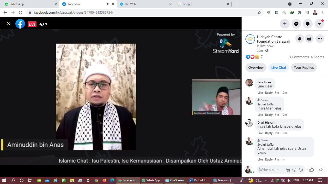 I-Chat : Islamic Chat (Isu Palestin Isu Kemanusiaan) – Bintulu