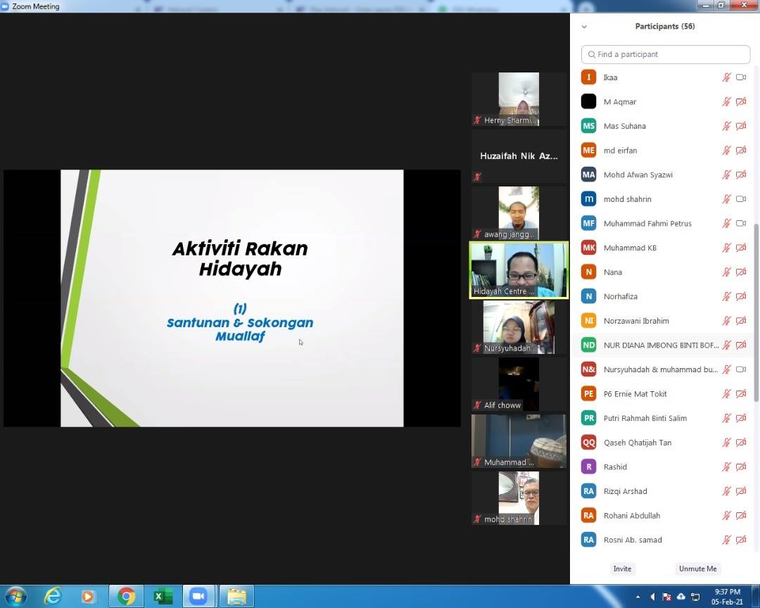 Sesi Pengenalan Rakan Hidayah