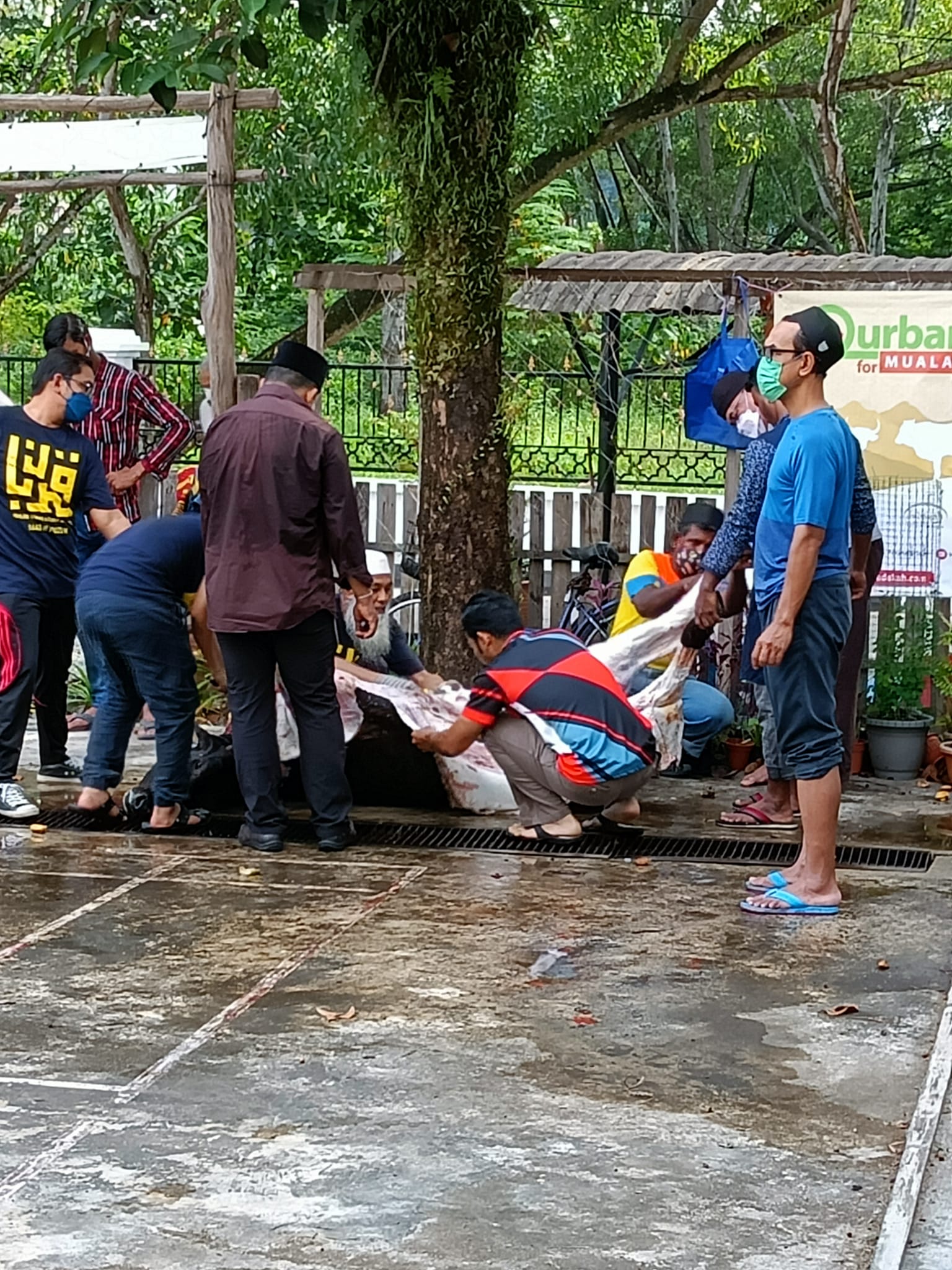 Agihan Daging Korban oleh Surau Al-Mawaddah