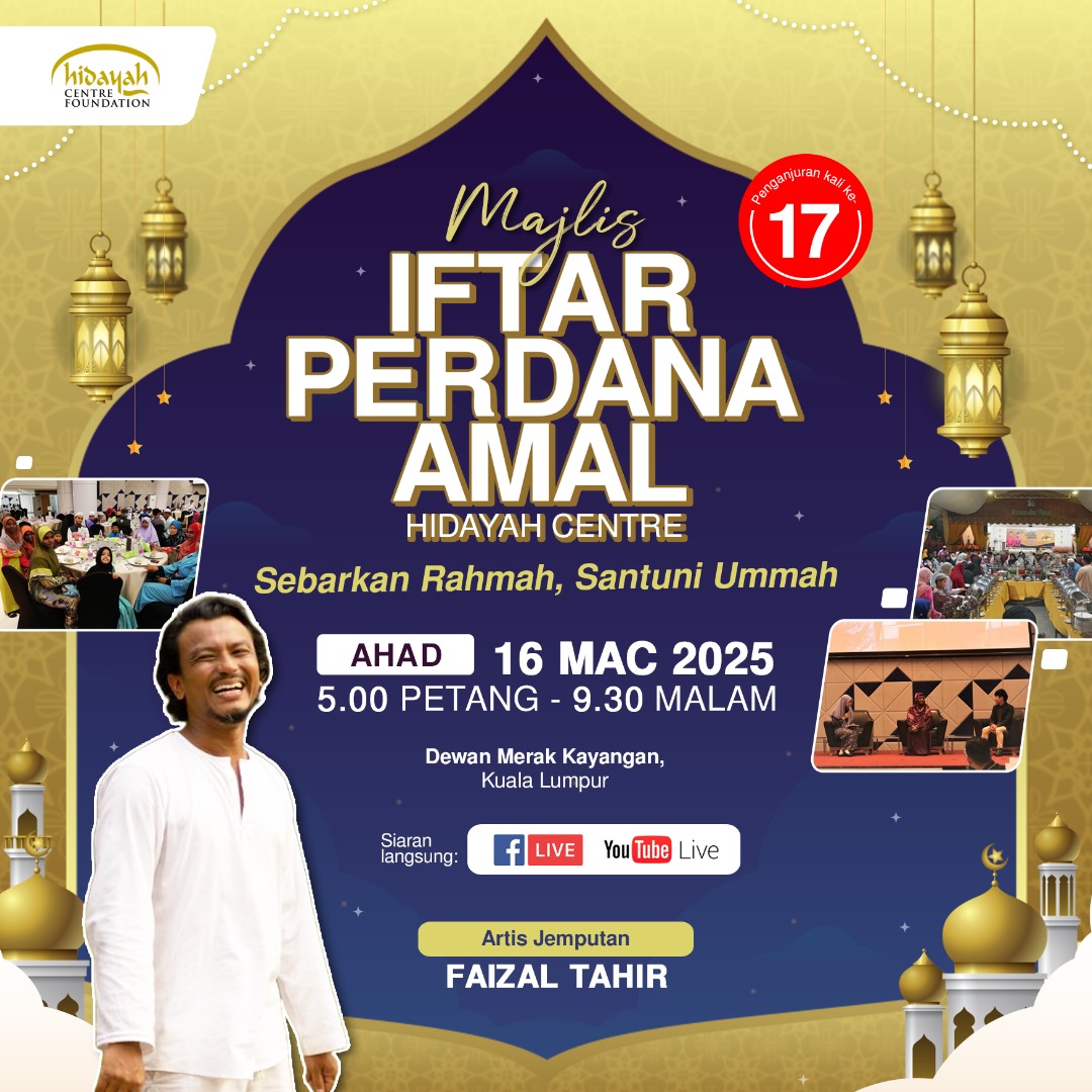 BANTU USAHA DAKWAH DAN RAIKAN MUALAF DI MAJLIS IFTAR AMAL HIDAYAH CENTRE FOUNDATION